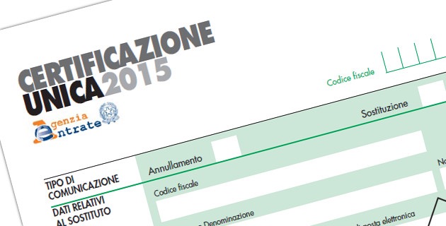 FISCO: ARRIVA LA CERTIFICAZIONE UNICA CHE SOSTITUIRÀ IL CUD PER DIPENDENTI E PENSIONATI.